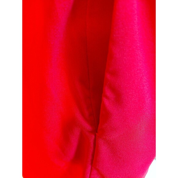 La Ligne Size XS Red Midi/Maxi Dress w/Puff Long Sleeve Smocking and Front Split - Picture 6 of 10